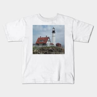 Portland Head Lighthouse Kids T-Shirt